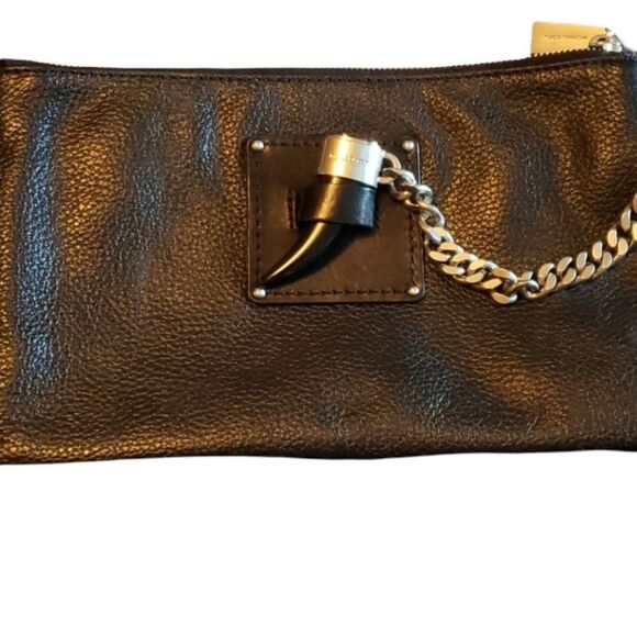 Michael Kors James Large Leather Clutch & Crossbody - Picture 2 of 13